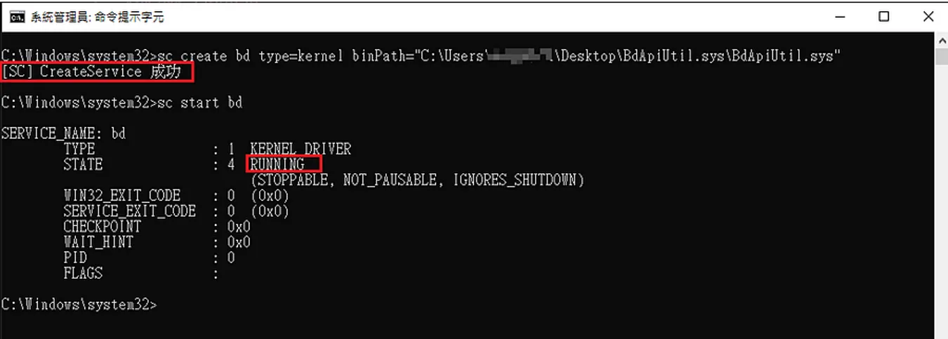 Creating and starting the driver service